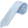 Plain Light Blue Silk Skinny Boys Tie