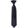 Pre Tied Navy and White Polka Dot Boys Tie and Pocket Square Set Age 4-7