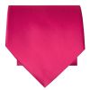 Plain Cerise Pink Satin Classic Men's Tie and Pocket Square Set