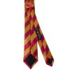 Red and Gold Striped Skinny Men's Tie