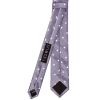 Mauve Large White Spot Skinny Men's Tie and Pocket Square Set