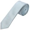 Plain Steel Blue Silk Skinny Boys Tie and Pocket Square Set