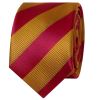 Red and Gold Striped Skinny Men's Tie