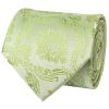 Sage Green Paisley Classic Men's Tie and Pocket Square Set