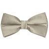 Pre Tied Plain Dusty Sage Satin Boys Bow Tie Age 8-11