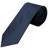 French Navy Textured Classic Tie and Pocket Square Set