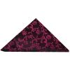 Black with Fuchsia Floral Pocket Square
