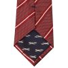 Burgundy Fine Stripe Classic Men's Silk Tie