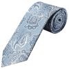 Blue and Silver Paisley Classic Men's Tie