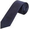 Navy Geo Classic Men's Silk Tie