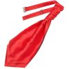 Plain Coral Pink Satin Men's Cravat Tie