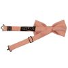 Pre Tied Rose Quartz Satin Boys Bow Tie Age 4-7