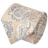 Champagne and Blue Paisley Classic Men's Tie