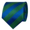 Blue and Green Striped Classic Men's Tie