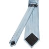 Plain Light Blue Satin Classic Men's Tie Pocket Square Set