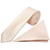 Blush Diamond Neat Skinny Men's Tie and Pocket Square Set