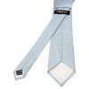 Plain Steel Blue Silk Classic Men's Tie