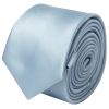 Light Blue Satin Skinny Boys Tie