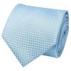 Dusty Blue Textured Classic Tie and Pocket Square Set