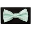 Mint Green Diamond Neat Mens Bow Tie
