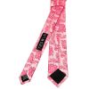 Light Coral Paisley Skinny Men's Tie