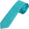 Turquoise Satin Skinny Boys Tie