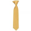 Pre Tied Caramel Satin Boys Tie Age 4-7