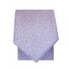 Plain Purple Textured Silk Skinny Men's Tie