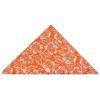 Orange Floral Silk Pocket Square