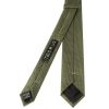 Olive Green Textured Skinny Tie 