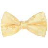 Pre Tied Gold Floral Boys Bow Tie Age 8-11