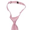 Pre Tied Light Dusty Pink Satin Boys Tie Age 4-7