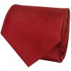 Plain Red Wine Satin Classic Men's Tie Pocket Square Set