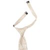 Pre Tied Champagne and White Floral Boys Tie Age 4-7