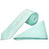 Mint Diamond Skinny Boys Tie and Pocket Square Set