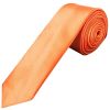 Burnt Orange Satin Skinny Men's Tie
