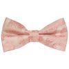 Pre Tied Rose Gold Paisley Boys Bow Tie Age 4-7