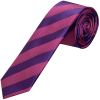 Purple and Pink Striped Skinny Men's Tie