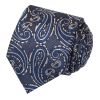 Navy Paisley Classic Men's Silk Tie