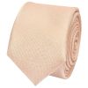 Plain Nude Silk Skinny Boys Tie
