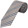 Silver Twin Stripe Classic Men's Tie and Pocket Square Set
