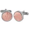 Rose Gold Floral Cufflinks