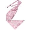 Dusty Pink Paisley Men's Cravat Tie and Pocket Square Set