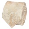 Gold Flower Skinny Men's Tie and Pocket Square Set