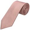 Plain Rose Gold Silk Classic Men's Tie and Pocket Square Set