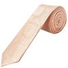 Light Peach Paisley Skinny Boys Tie and Pocket Square Set