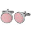 Pink Polka Dot Cufflinks