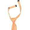 Pre Tied Peach Satin Boys Tie and Pocket Square Set Age 4-7