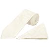 Ivory Paisley Classic Men's Tie and Pocket Square Set