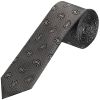 Black Mini Paisley Classic Men's Silk Tie
